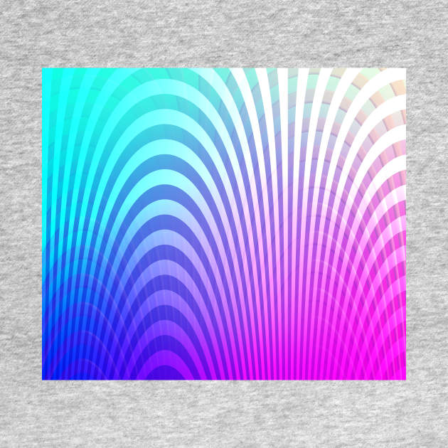 Rainbow Ombre Wave Pattern by saradaboru